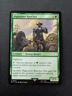 BIGHORNER RANCHER #73 MTG Fallout - Image 1