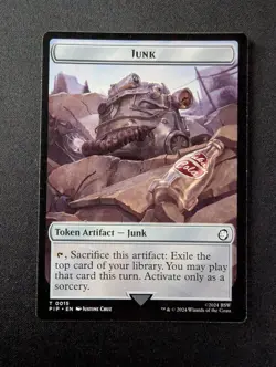 JUNK 15 // TREASURE 18 MTG Fallout Tokens - Image 1