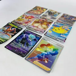 Lot of 9 Pokemon V VMAX VSTAR GX Full Art Holo Cards Charizard Kleavor Pikachu - Image 4