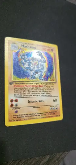 Pokemon TCG Machamp Holo 1st Edition Unlimited Rare Card Base Set 8/102 - Image 4