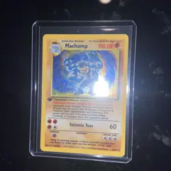 Pokemon TCG Machamp Holo 1st Edition Unlimited Rare Card Base Set 8/102 - Image 5