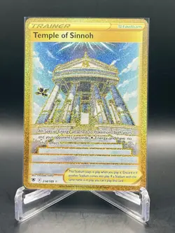 Temple of Sinnoh 214/189 Astral Radiance Gold Secret Rare Full Art Pokemon NM/M - Image 1