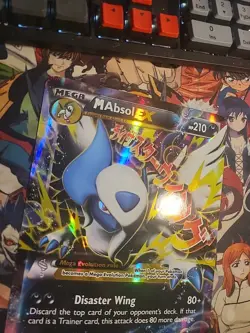 JUMBO Pokemon XY XY63 M/Mega ABSOL EX OVERSIZED Holo Promo Card - Image 3