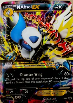 JUMBO Pokemon XY XY63 M/Mega ABSOL EX OVERSIZED Holo Promo Card - Image 1