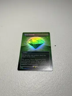 Chaos Emerald (Lotus Petal) Green 7031 Secret Lair Drop Sonic Bonus MTG NM FOIL - Image 1