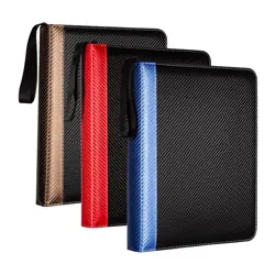 Trading Card Binder 9 Pocket PU Cover Card Collection Binder with 900 Top Loa... - Image 2