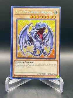Yugioh Blue-Eyes White Dragon BLMM-EN001 (Chibi) Monster Mayhem Secret Rare NM/ - Image 1