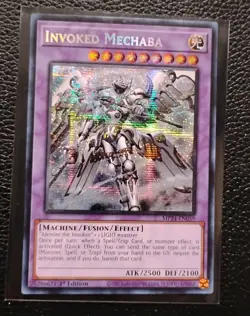 Yugioh 1x Invoked Mechaba Alt Art MP24-EN059 Prismatic Secret Rare 1st NM/MINT - Image 2