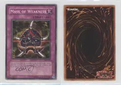 Mask of Weakness Unlimited YuGiOh Labyrinth Nightmare #LON-015 2003 08w3 - Image 3