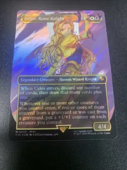Celes, Rune Knight (Borderless) (Surge Foil) Commander: Final Fantasy Foil - Image 1