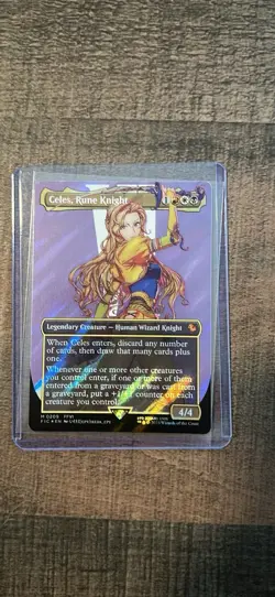 Celes, Rune Knight (Borderless) (Surge Foil) Commander: Final Fantasy Foil - Image 1