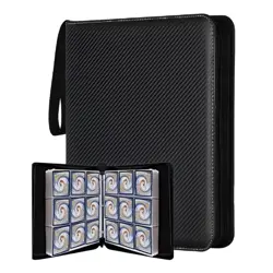 Trading Card Binder with 900 Pockets, Zipper Closure, Card Collection Album w... - Image 1