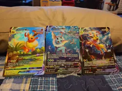 Pokemon TCG VMAX JUMBO Card Set Flareon SWSH180 Vaporeon SWSH182 Jolteon SWSH184 - Image 1