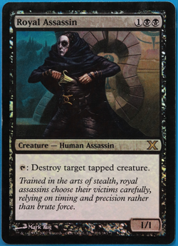 Royal Assassin FOIL 10th Edition PLD Black Rare MAGIC CARD (ID# 498074) ABUGames - Image 1