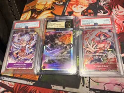One Piece PSA/CGC 10 Card Lot. Comes With All 3 Cards. Inc. CS EVENT PACKPSA10! - Image 1