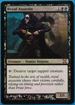 Royal Assassin FOIL 10th Edition PLD Black Rare MAGIC CARD (ID# 498073) ABUGames - Image 1