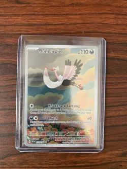 Pokemon TCG Scarlet & Violet Bombirdier Illustration Rare Card 219/198 Base Set - Image 1