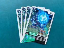 MetalTyrannomon EX8-043 Playset Chain of Liberation Digimon Card Game x4 - Image 1