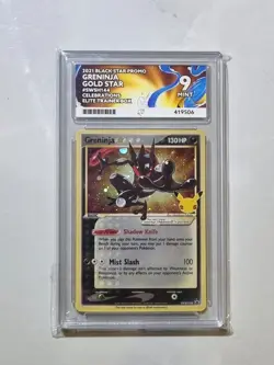 Greninja Gold Star Promo #SWSH144 Mint 9 Ace Graded Pokemon Card Holo - Image 1