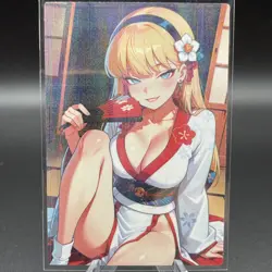 Super Girl Kara Zor-El Anime Waifu Card Doujin ACG Goddess Holo - Image 1