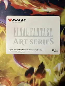 Edgar, Master Machinist 27/53 Final Fantasy Art Series MTG Card - Image 2
