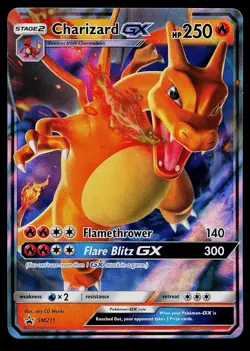 Pokemon Card - Charizard GX SM211 SM Sun & Moon Black Star Promo Holo - Image 1