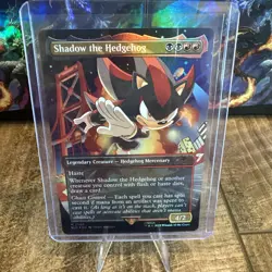 IN HAND - Shadow the Hedgehog ✨RAINBOW FOIL✨ Secret Lair x Sonic - NM Magic MTG - Image 1