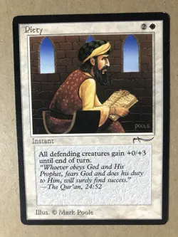 Mtg Arabian Nights Piety - Image 1