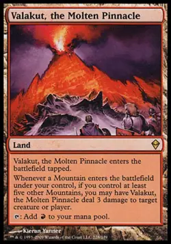MTG English Valakut, the Molten Pinnacle NM Normal Zendikar - Image 1
