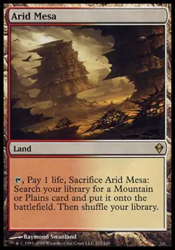 MTG English Arid Mesa NM Normal Zendikar - Image 1