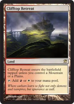 MTG English Clifftop Retreat NM Normal Innistrad - Image 1