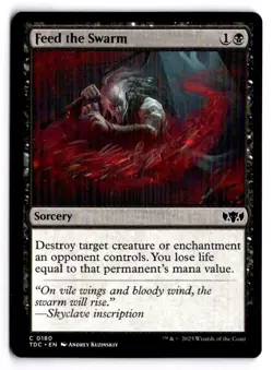 Feed the Swarm #180 (NM) - Commander: Tarkir: Dragonstorm - Magic MTG - Image 1