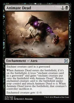 MTG English Animate Dead NM Normal Eternal Masters - Image 1