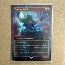 Taurean Mauler - MTG -Double Rainbow Foil Secret Lair Drop -Everyones Invited NM - Image 1