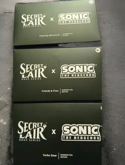 IN HAND SEALED! MtG Secret Lair x SONIC: Complete FOIL Set - Image 1