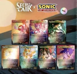 IN HAND SEALED! MtG Secret Lair x SONIC: Complete FOIL Set - Image 2