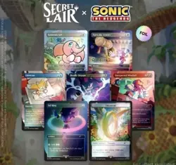 IN HAND SEALED! MtG Secret Lair x SONIC: Complete FOIL Set - Image 4