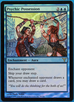 Psychic Possession FOIL Dissension PLD Blue Rare MTG CARD (ID# 498045) ABUGames - Image 1