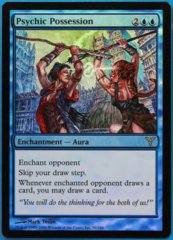 Psychic Possession FOIL Dissension PLD Blue Rare MTG CARD (ID# 498046) ABUGames - Image 1