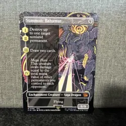 MTG - 1x Summon: Bahamut - Borderless Final Fantasy NM - Image 1