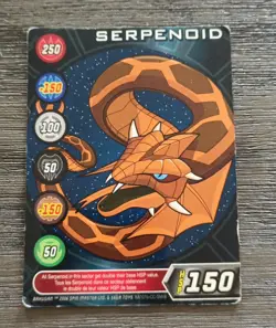 Bakugan Serpenoid HSP150 Magnetic Card 2006 Rare - Image 1