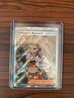 Pokemon TCG Professor's Research 240/198 Full Art Holo Scarlet & Violet Base - Image 1