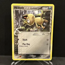 Meowth 71/110 Regular EX Holon Phantoms Common Pokemon TCG NM/LP - Image 1