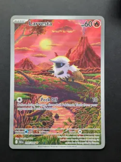 Larvesta Illustration Rare 099/086 - Pokemon TCG - BB WF - Pack Fresh / NM - Image 1