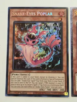 Snake-Eye Ash OP25 Ultimate Rare + Snake-Eyes Poplar MP24 Yugioh Set Mint UTR - Image 4