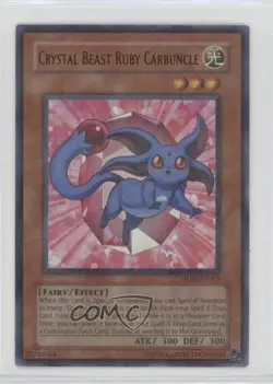 Crystal Beast Ruby Carbuncle YuGiOh Hobby League 5 #HL05-EN001 2007 0x4k - Image 1