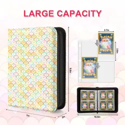 Card Binder for Girls Gifts,440 Cards Collectible Trading Card Holder Case wi... - Image 2