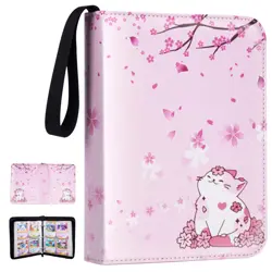 Card Binder for Girls Gifts,440 Cards Collectible Trading Card Holder Case wi... - Image 1