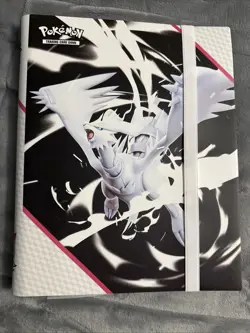 POKEMON OFFICIAL WHITE FLARE CARD BINDER *BINDER ONLY* - Image 1