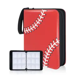 Baseball Card Binder, 9 Pocket Sports card binder, 720 Double Sided Pocket Zi... - Image 1